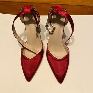 Satin heels